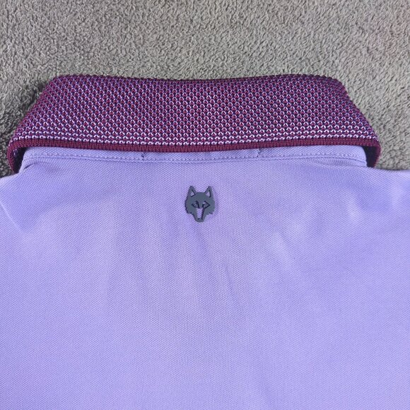 Greyson Purple Performance Polo Shirt Men’s Medium M Golf Tech Stretch Preppy - Picture 7 of 8